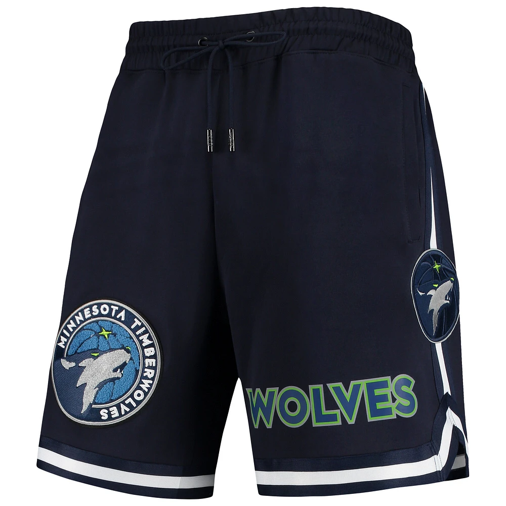 Short en chenille Minnesota Timberwolves Pro Standard pour homme, bleu marine