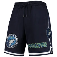 Short en chenille Minnesota Timberwolves Pro Standard pour homme, bleu marine
