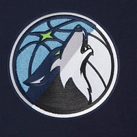 Men's Pro Standard Navy Minnesota Timberwolves Split Logo Pullover Hoodie