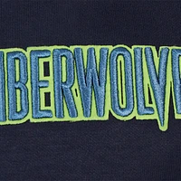 Men's Pro Standard Navy Minnesota Timberwolves Split Logo Pullover Hoodie