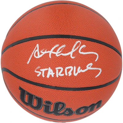 Ballon de basket-ball d'intérieur/extérieur Wilson Authentic Series autographié par Stephon Marbury, Minnesota Timberwolves, avec inscription « Starbury »