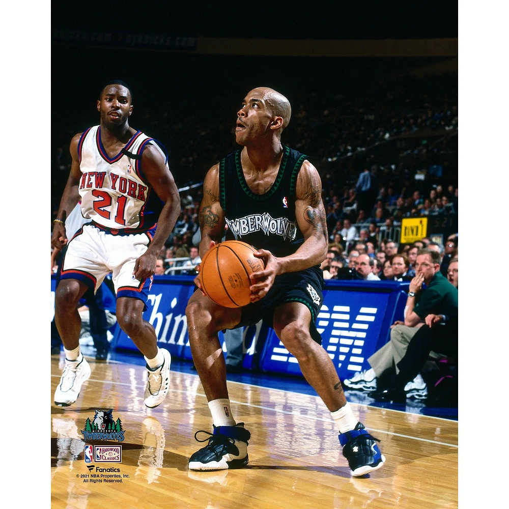 Stephon Marbury Minnesota Timberwolves Unsigned Hardwood Classics Mid-Range Shot Photograph