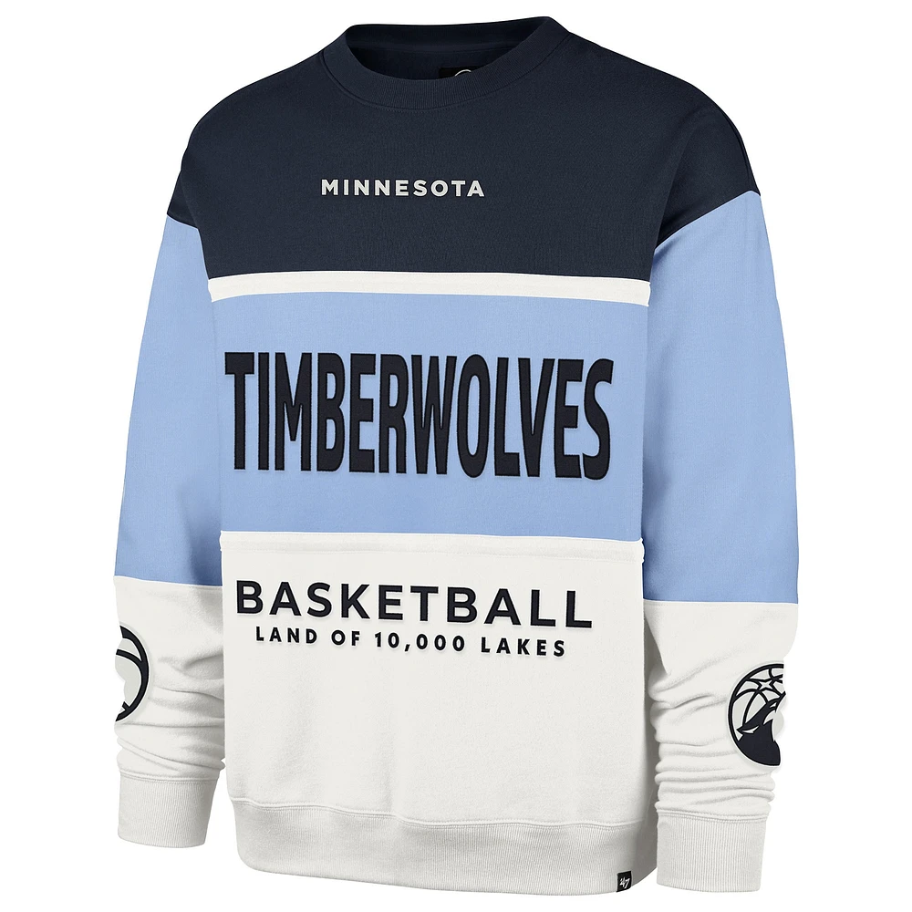 Sweat-shirt unisexe bleu clair '47 Minnesota Timberwolves 2024/25 City Edition On Five Maximalist Pullover