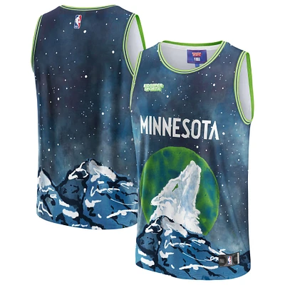 Maillot unisexe NBA & KidSuper Studios by Fanatics bleu Minnesota Timberwolves Hometown