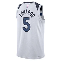 Unisex Nike Anthony Edwards White Minnesota Timberwolves Swingman Jersey - Association Edition