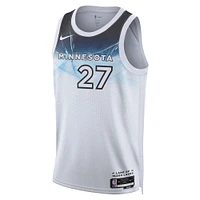 Unisex Nike Rudy Gobert White Minnesota Timberwolves 2024/25 Swingman Player Jersey - City Edition