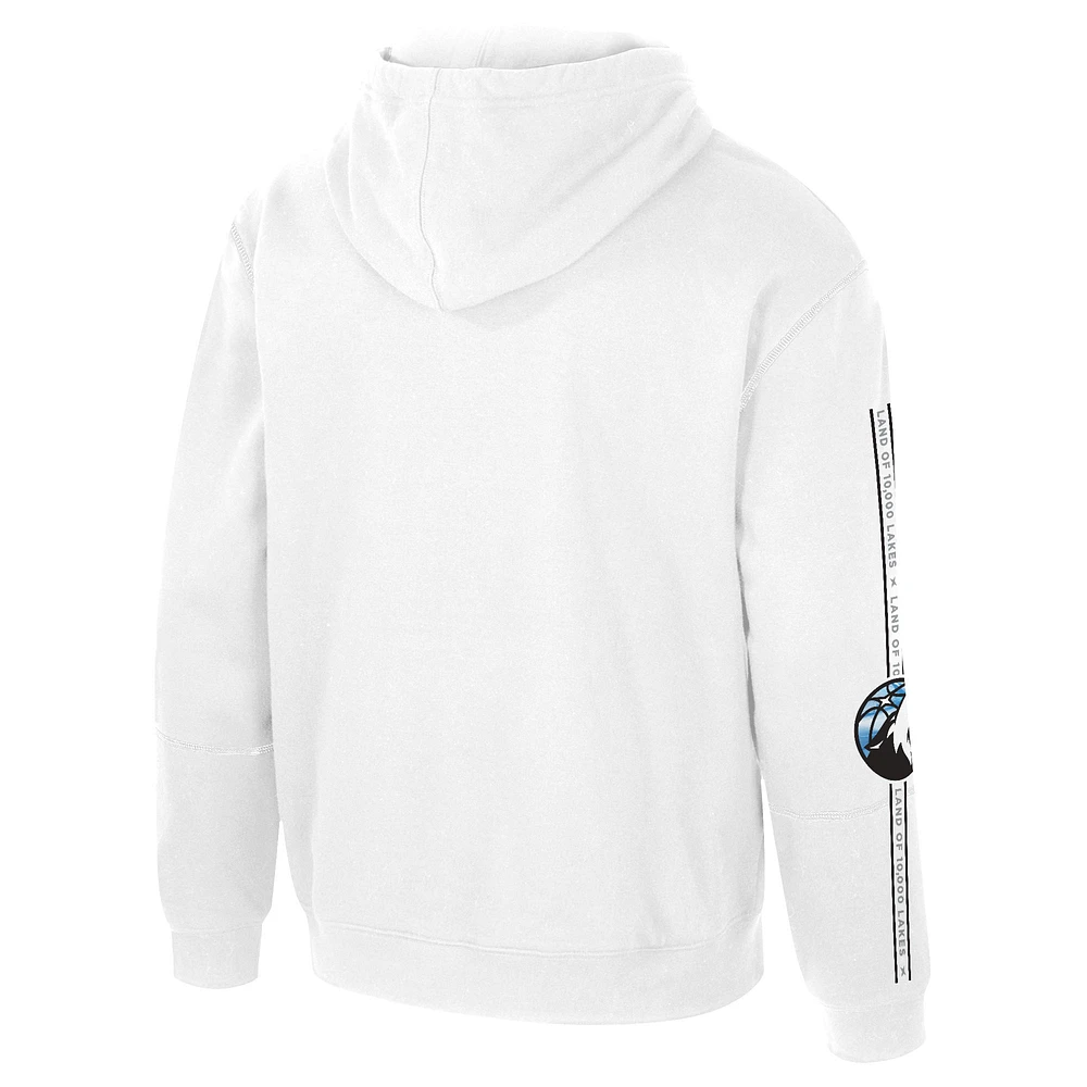 Unisex Stadium Essentials White Minnesota Timberwolves 2024/25 City Edition Star Pullover Hoodie