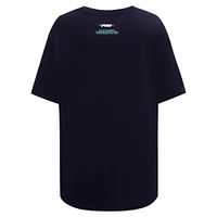 Women's Pro Standard Navy Minnesota Timberwolves Script Boyfriend T-Shirt