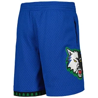 Youth Mitchell & Ness Blue Minnesota Timberwolves Hardwood Classics Swingman Shorts