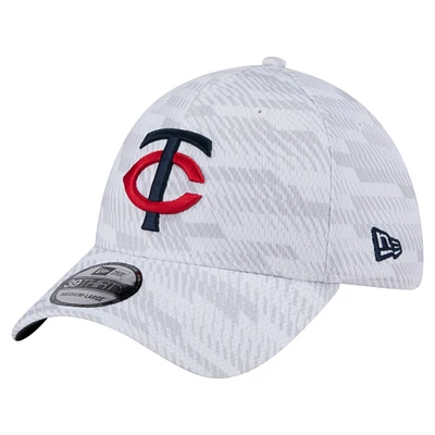 Casquette extensible New Era blanche Minnesota Twins Graded 39THIRTY pour homme