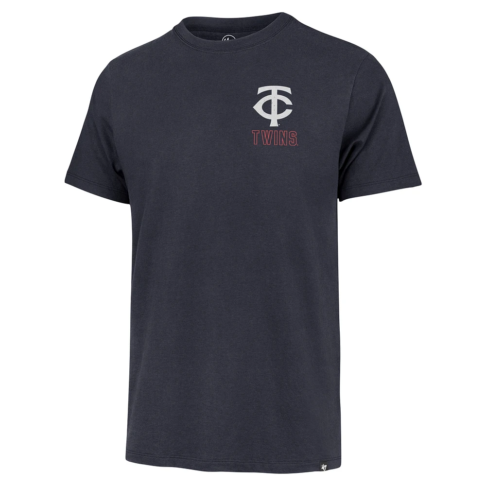 Men's '47 Navy Minnesota Twins Hang Back Franklin T-Shirt