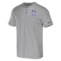 Men's Darius Rucker Collection by Fanatics Heather Gray Minnesota Twins Henley T-Shirt