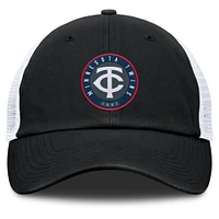 Men's Fanatics Black/White Minnesota Twins Averies Adjustable Hat