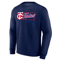 Men's Fanatics Navy Minnesota Twins Focus Fleece Pullover Sweatshirt