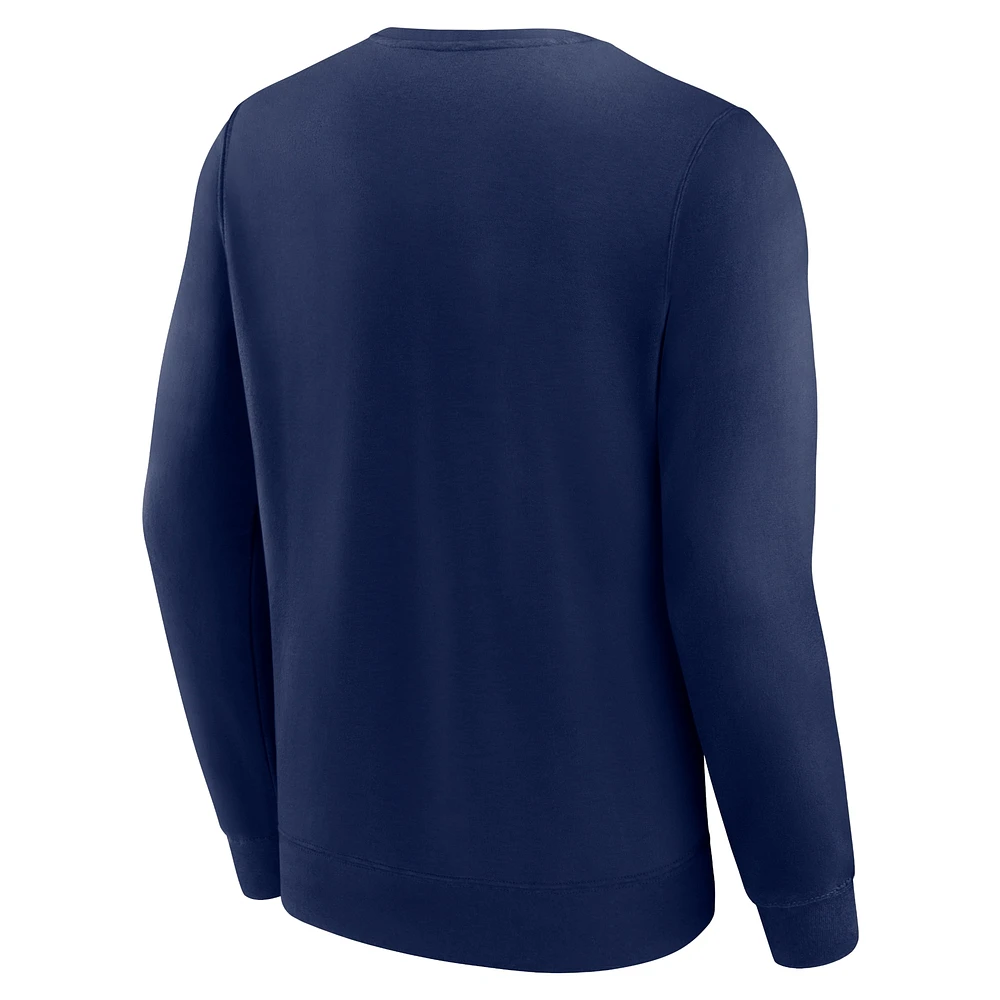 Men's Fanatics Navy Minnesota Twins Focus Fleece Pullover Sweatshirt