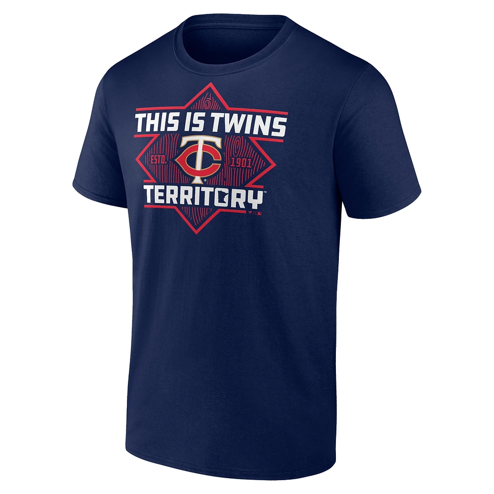 Men's Fanatics Navy Minnesota Twins Hometown Collection Territory T-Shirt
