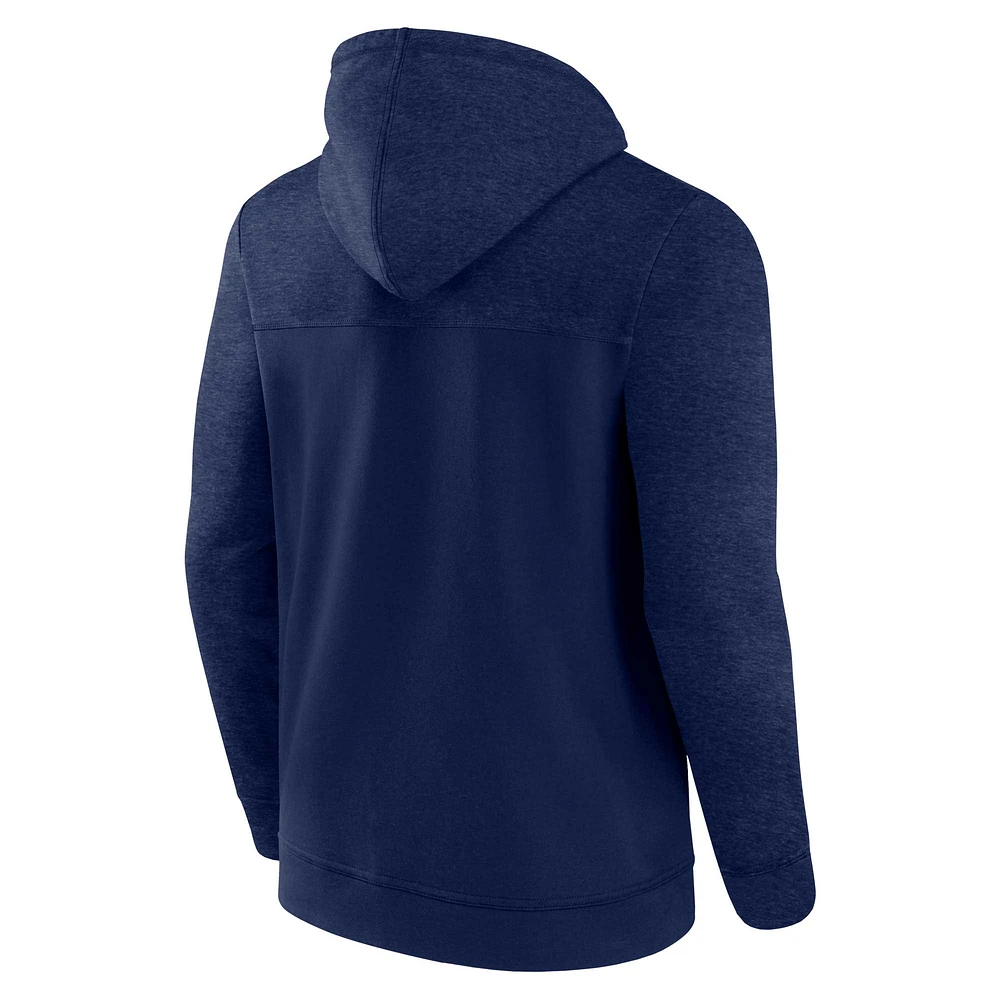 Men's Fanatics Navy Minnesota Twins Offensive Line Up Lightweight Full-Zip Hoodie