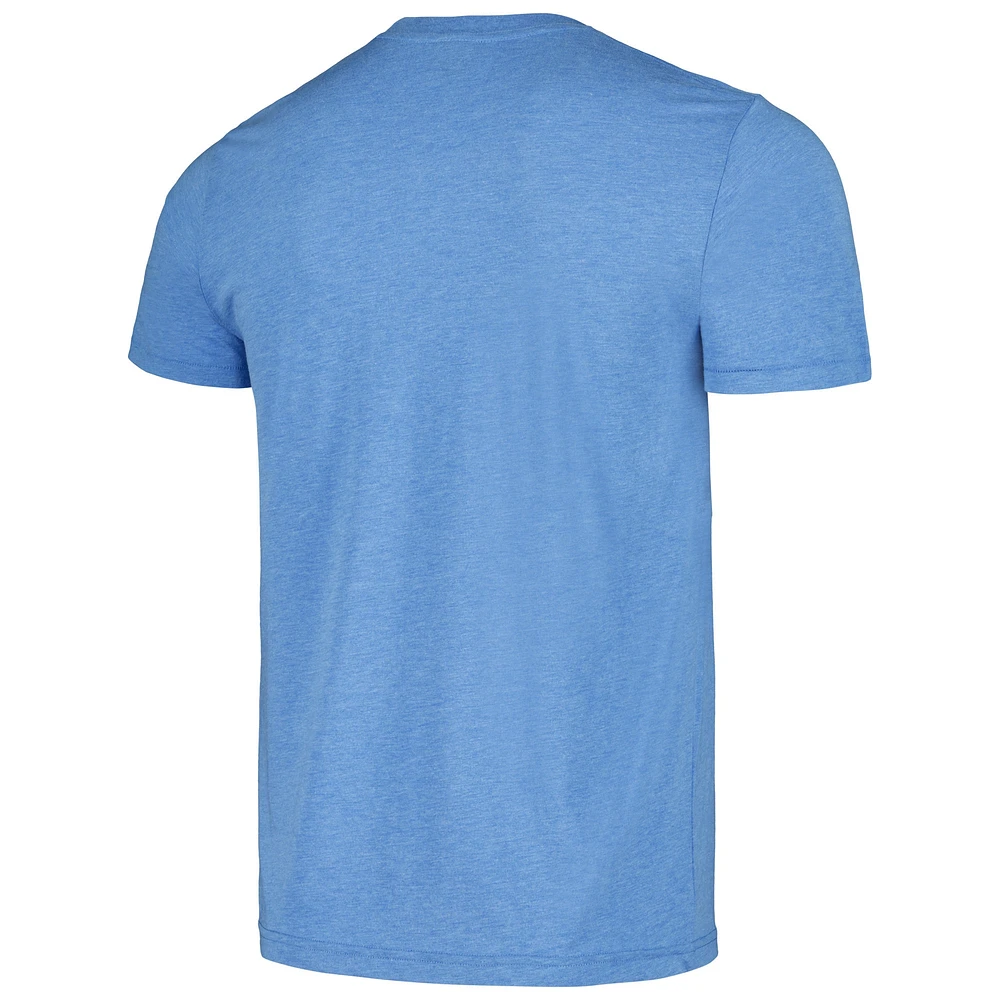 Men's Homage  Light Blue Minnesota Twins Land of 10,000 Lakes Hyper Local Tri-Blend T-Shirt