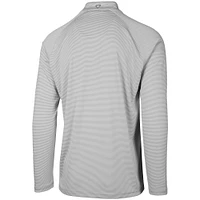 Men's Levelwear Gray Minnesota Twins Orion Historic Logo Raglan Quarter-Zip Jacket