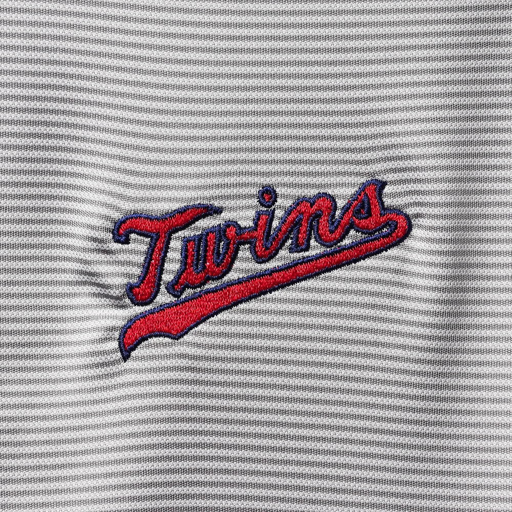Men's Levelwear Gray Minnesota Twins Orion Historic Logo Raglan Quarter-Zip Jacket