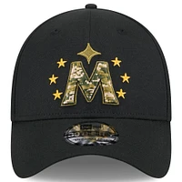 Men's New Era  Black Minnesota Twins 2024 Armed Forces Day 39THIRTY Flex Hat