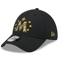 Men's New Era  Black Minnesota Twins 2024 Armed Forces Day 39THIRTY Flex Hat