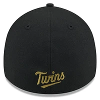 Men's New Era  Black Minnesota Twins 2024 Armed Forces Day 39THIRTY Flex Hat