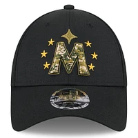 Men's New Era  Black Minnesota Twins 2024 Armed Forces Day 9FORTY Adjustable Hat