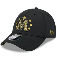 Men's New Era  Black Minnesota Twins 2024 Armed Forces Day 9FORTY Adjustable Hat