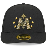 Men's New Era  Black Minnesota Twins 2024 Armed Forces Day Low Profile 59FIFTY Fitted Hat