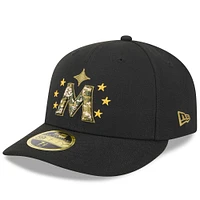 Men's New Era  Black Minnesota Twins 2024 Armed Forces Day Low Profile 59FIFTY Fitted Hat