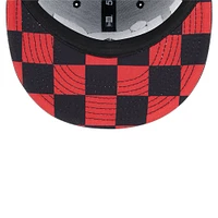 Men's New Era Black Minnesota Twins Checkered Undervisor 59FIFTY Fitted Hat
