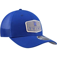 Men's New Era Blue Minnesota Twins Labeled 9SEVENTY Stretch-Snap Hat
