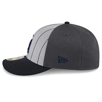 Men's New Era  Gray/Navy Minnesota Twins 2025 Batting Practice Low Profile 59FIFTY Fitted Hat