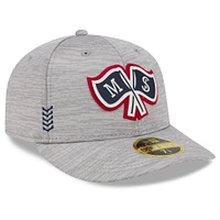 Men's New Era  Gray Minnesota Twins 2024 Clubhouse Low Profile 59FIFTY Fitted Hat