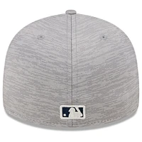Men's New Era  Gray Minnesota Twins 2024 Clubhouse Low Profile 59FIFTY Fitted Hat