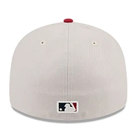 Men's New Era  Khaki/Red Minnesota Twins 2024 Fourth of July Low Profile 59FIFTY Fitted Hat
