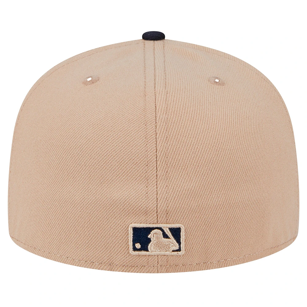 Men's New Era Khaki Minnesota Twins 59FIFTY Fitted Hat