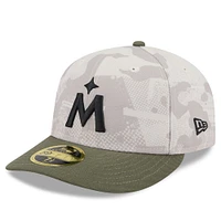 Men's New Era Light Beige/Olive Minnesota Twins 2025 Armed Forces Day Low Profile 59FIFTY Fitted Hat