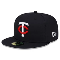 Men's New Era  Navy Minnesota Twins 2023 Authentic Collection Home 59FIFTY Fitted Hat