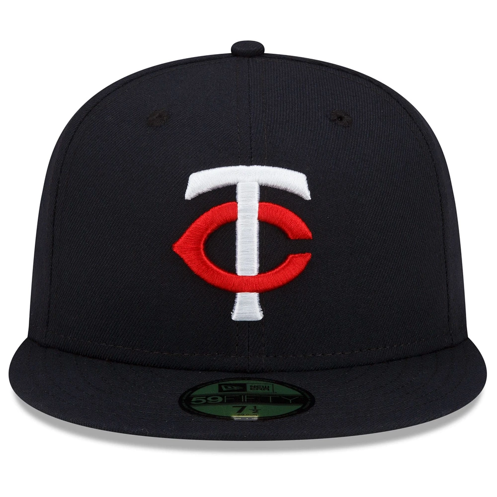 Men's New Era  Navy Minnesota Twins 2023 Authentic Collection Home 59FIFTY Fitted Hat