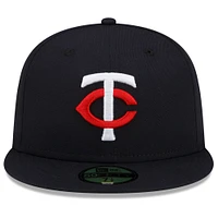 Men's New Era  Navy Minnesota Twins 2023 Authentic Collection Home 59FIFTY Fitted Hat