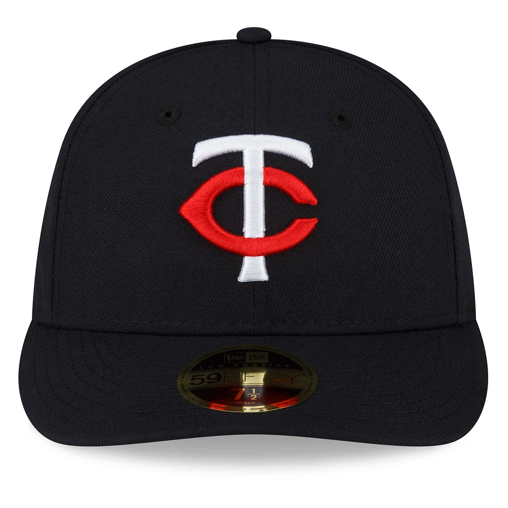 Men's New Era  Navy Minnesota Twins 2023 Authentic Collection Low Profile Home 59FIFTY Fitted Hat