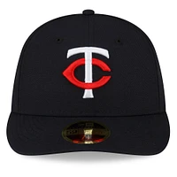 Men's New Era  Navy Minnesota Twins 2023 Authentic Collection Low Profile Home 59FIFTY Fitted Hat