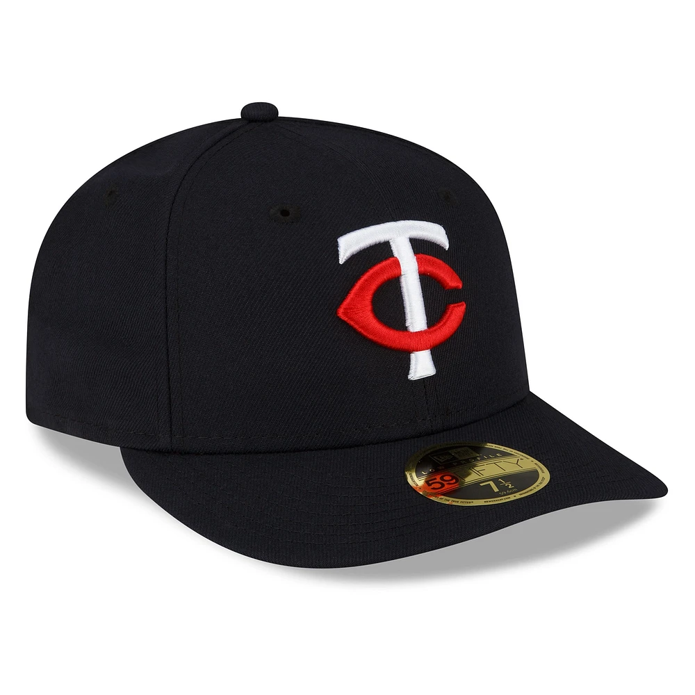 Men's New Era  Navy Minnesota Twins 2023 Authentic Collection Low Profile Home 59FIFTY Fitted Hat