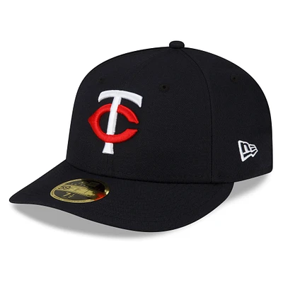 Men's New Era  Navy Minnesota Twins 2023 Authentic Collection Low Profile Home 59FIFTY Fitted Hat