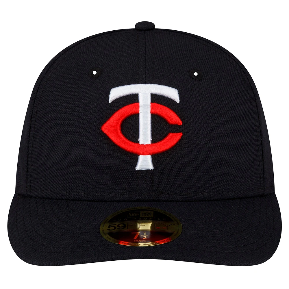 Men's New Era Navy Minnesota Twins National Baseball Hall of Fame Low Profile 59FIFTY Fitted Hat