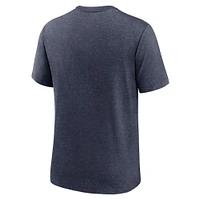 Men's Nike Heather Navy Minnesota Twins Cooperstown Collection Local Stack Tri-Blend T-Shirt