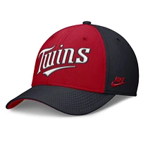 Men's Nike Navy/ Minnesota Twins Rise Swoosh Performance Flex Hat