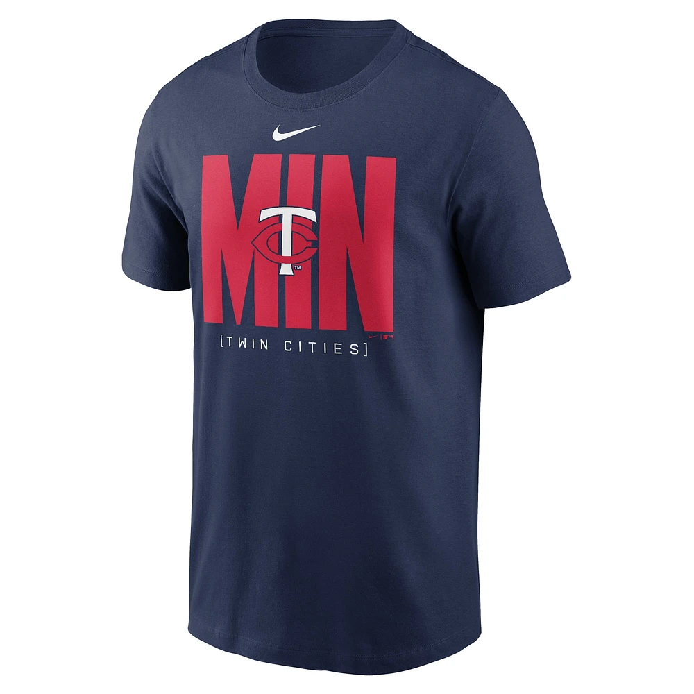 Men's Nike Navy Minnesota Twins Scoreboard T-Shirt